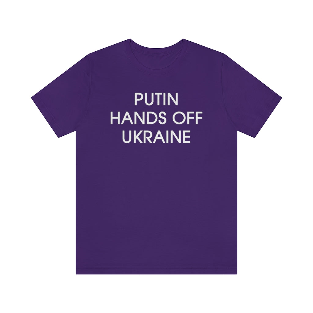 Putin Hands Off Ukraine tshirt. Anti Putin shirt. Ukrainian t-shirt.