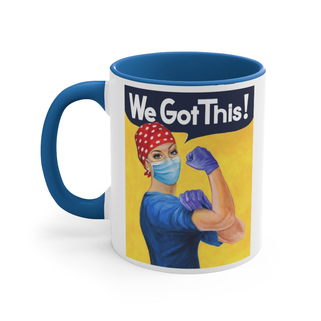 Rosie the Riveter Nurse coffee mug. Christmas gift for RNA, Healthcare worker