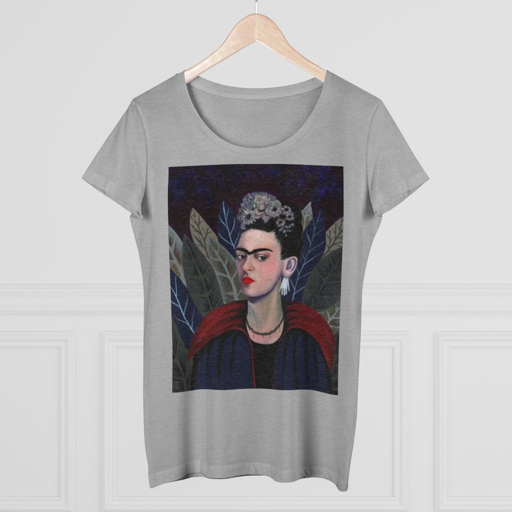 Frida Kahlo Goth Vampire Halloween Organic Women's Lover T-shirt