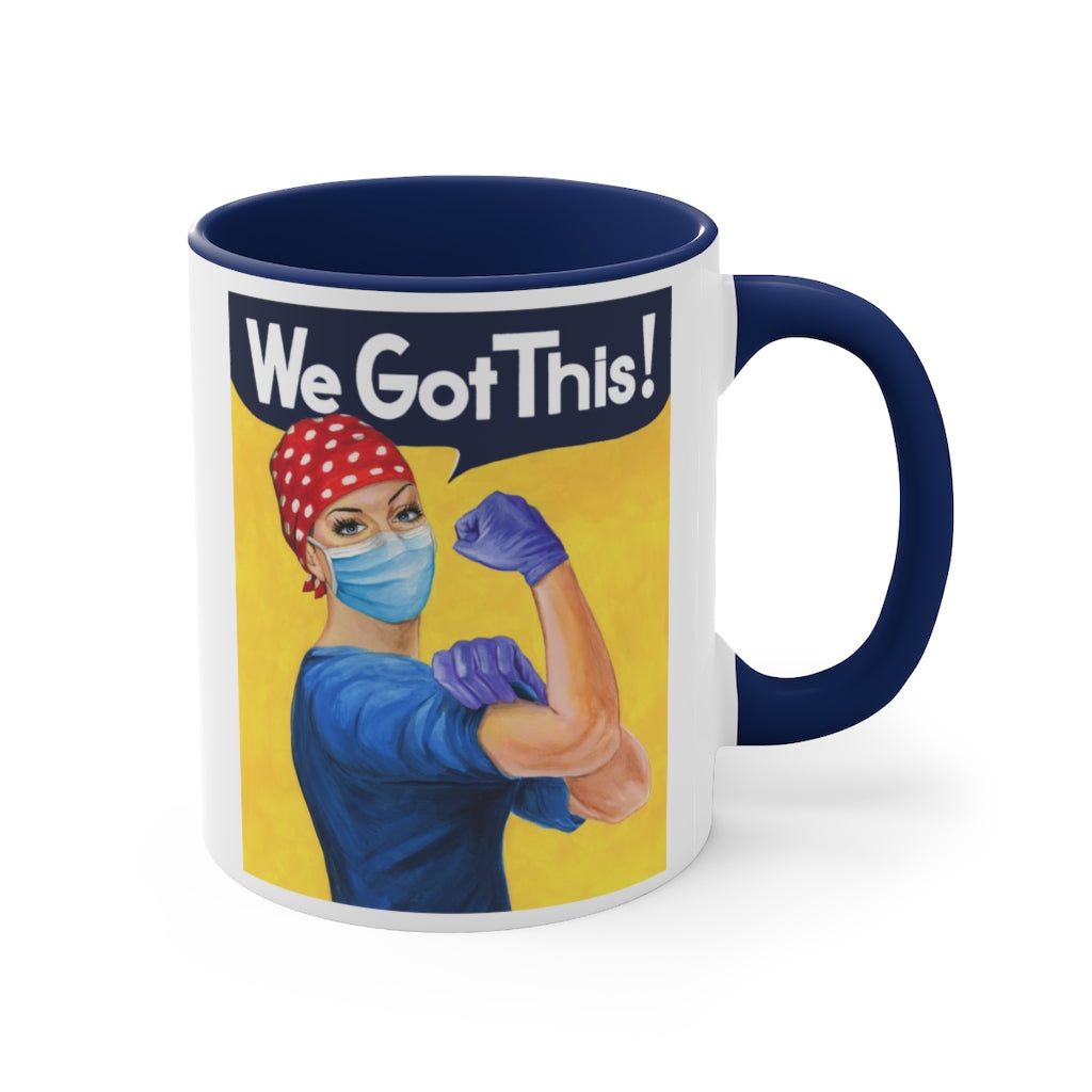 Rosie the Riveter Nurse coffee mug. Christmas gift for RNA, Healthcare worker