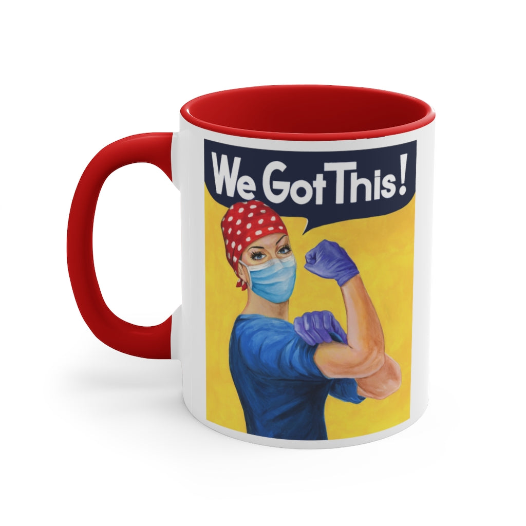 Rosie the Riveter Nurse coffee mug. Christmas gift for RNA, Healthcare worker