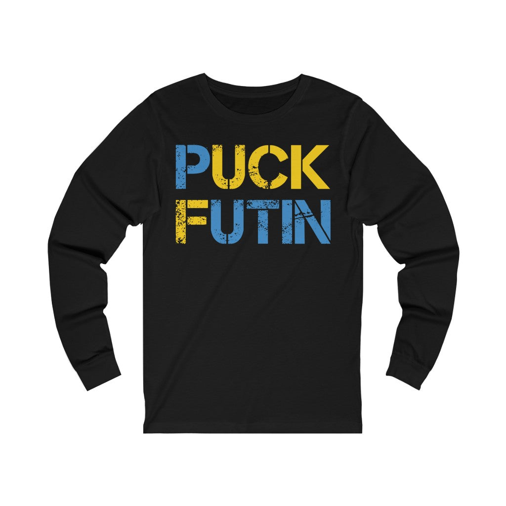 Puck Futin Long Sleeve T-shirt. F**K Putin tee. Anti Putin shirt.