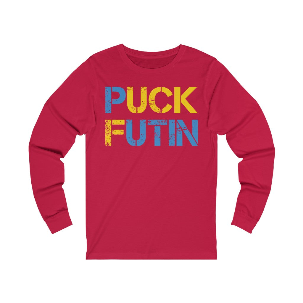 Puck Futin Long Sleeve T-shirt. F**K Putin tee. Anti Putin shirt.