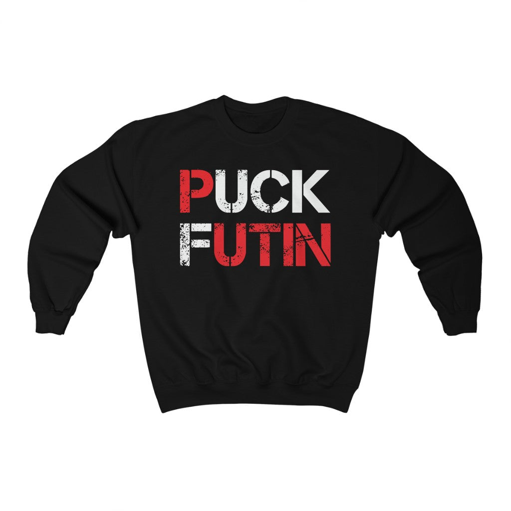 Puck Futin Sweatshirt. Anti Putin Sweatshirt. Stand with Ukraine sweatshirt