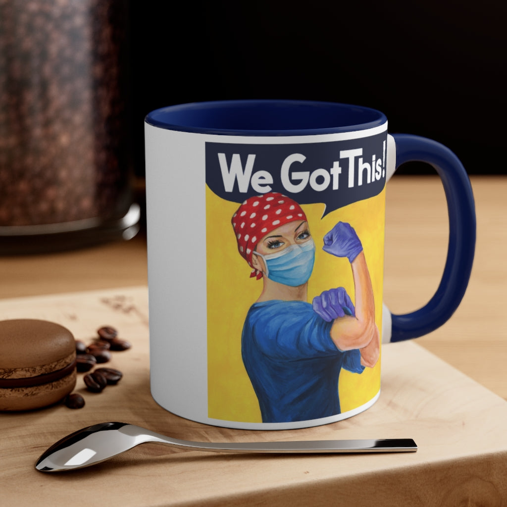 Rosie the Riveter Nurse coffee mug. Christmas gift for RNA, Healthcare worker