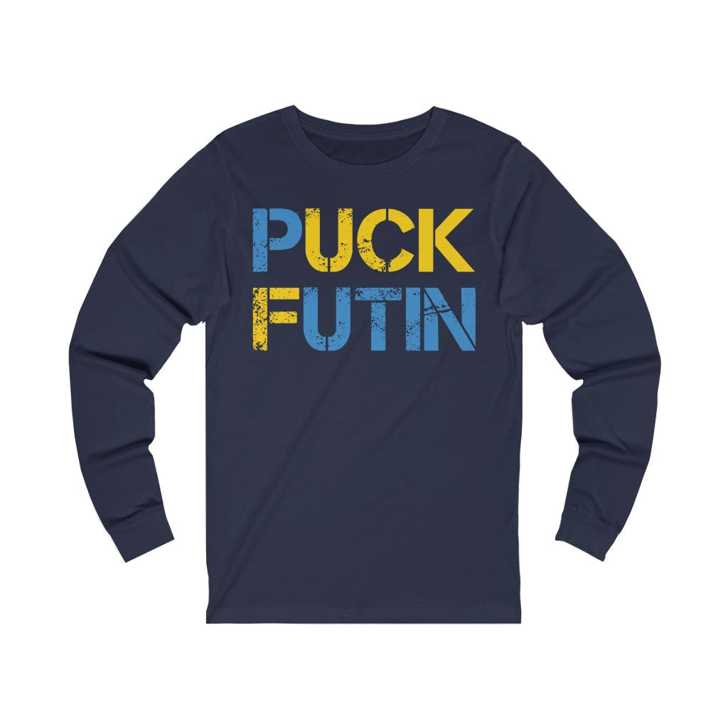 Puck Futin Long Sleeve T-shirt. F**K Putin tee. Anti Putin shirt.