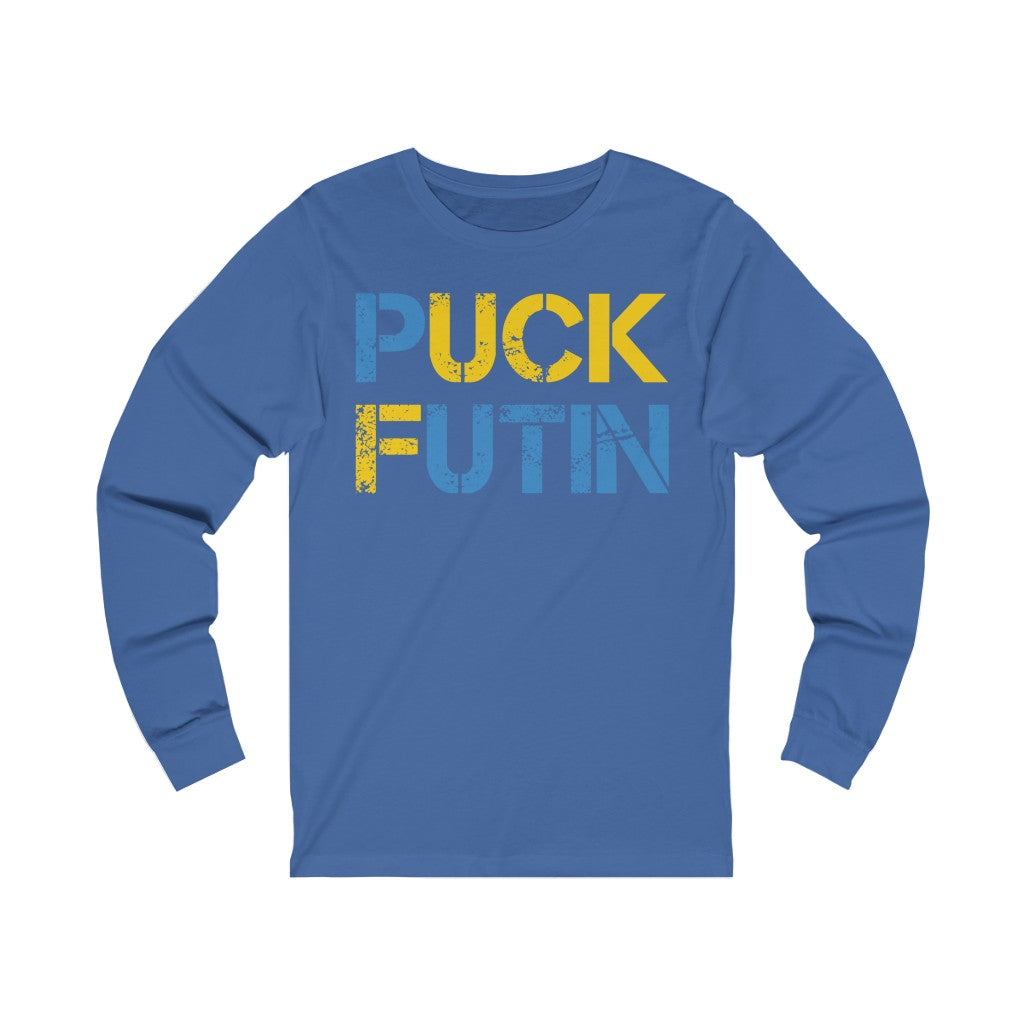 Puck Futin Long Sleeve T-shirt. F**K Putin tee. Anti Putin shirt.