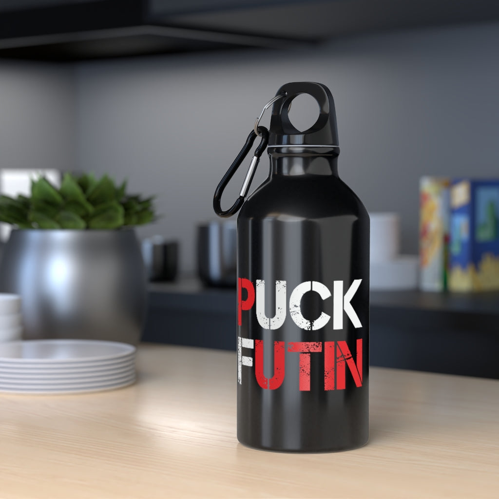 Puck Futin Sports bottle. F**k Putin Sport Bottle. Support Ukraine water bottle.