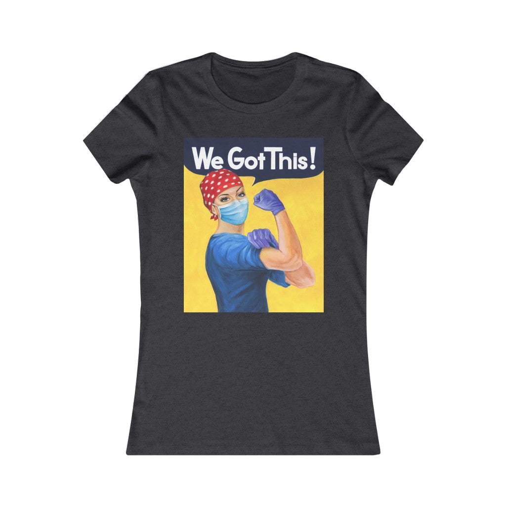 Rosie the Riveter Strong Nurse flexing muscles Women's t-shirt.