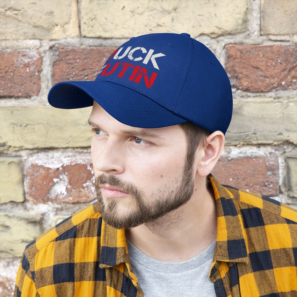 Puck Futin (F**k Putin) hat. Support Ukraine Unisex Twill Hat