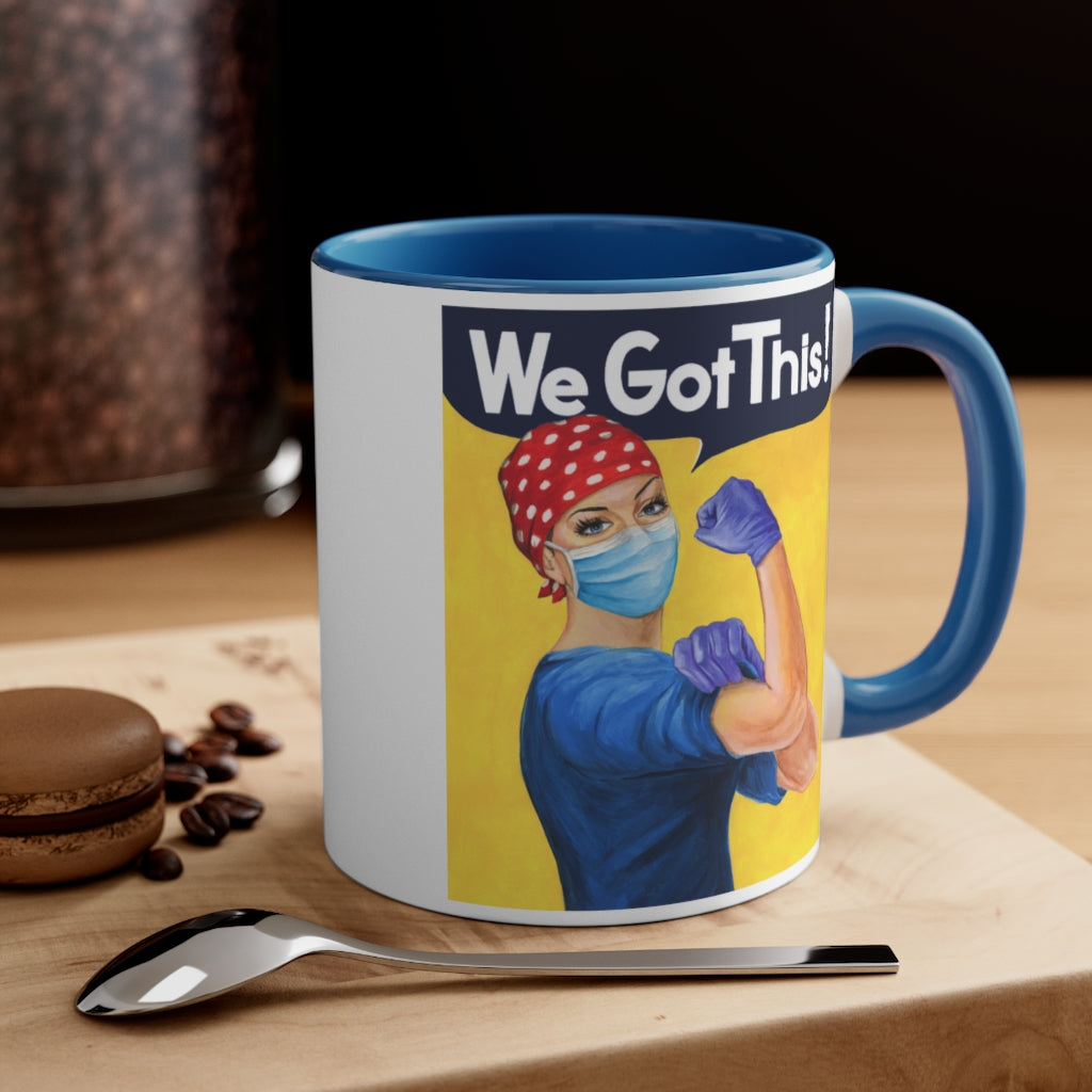 Rosie the Riveter Nurse coffee mug. Christmas gift for RNA, Healthcare worker