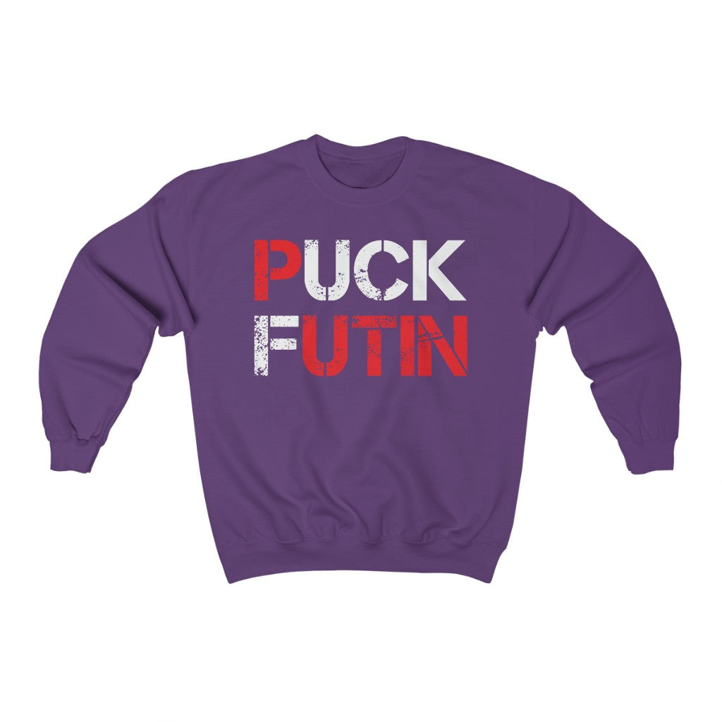 Puck Futin Sweatshirt. Anti Putin Sweatshirt. Stand with Ukraine sweatshirt