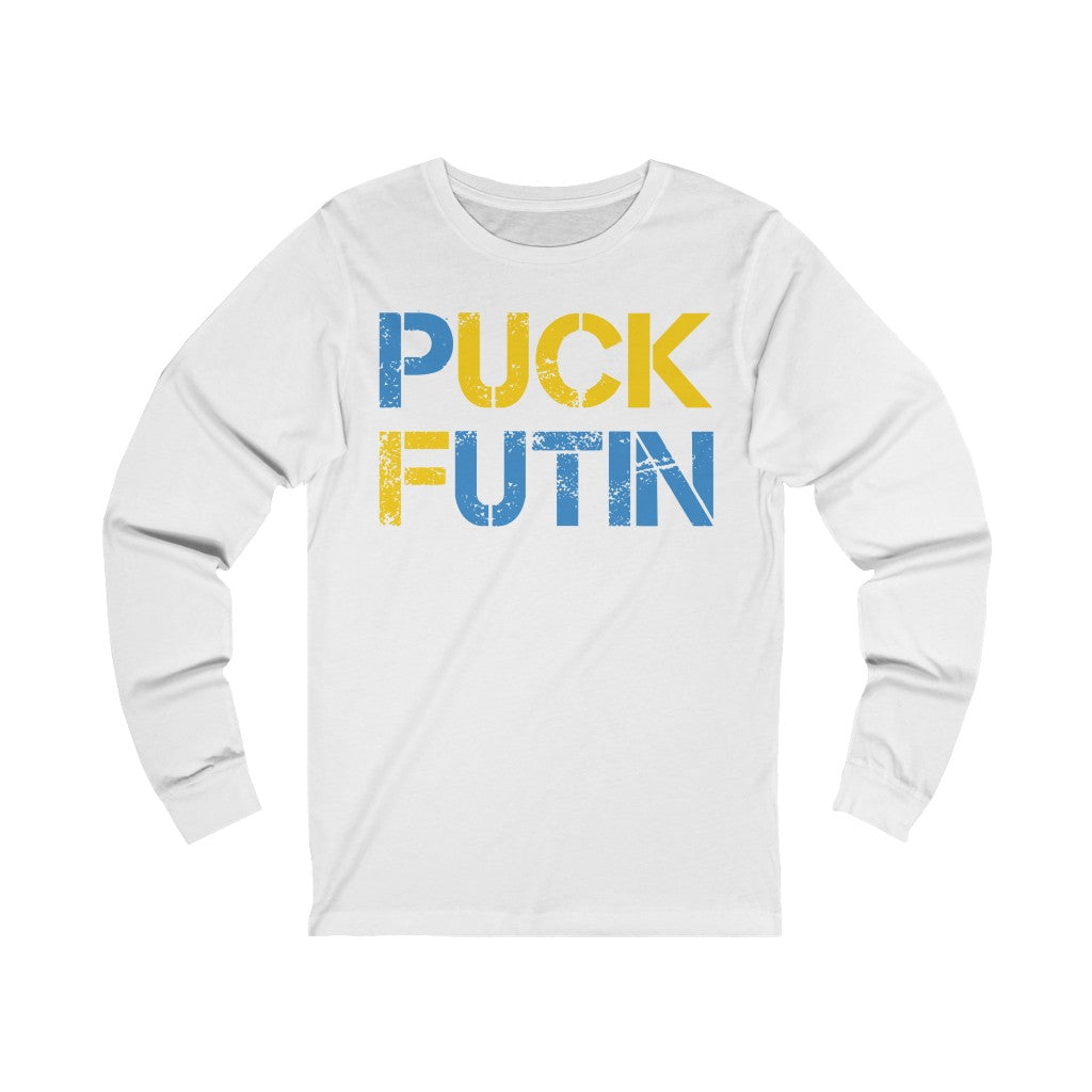 Puck Futin Long Sleeve T-shirt. F**K Putin tee. Anti Putin shirt.