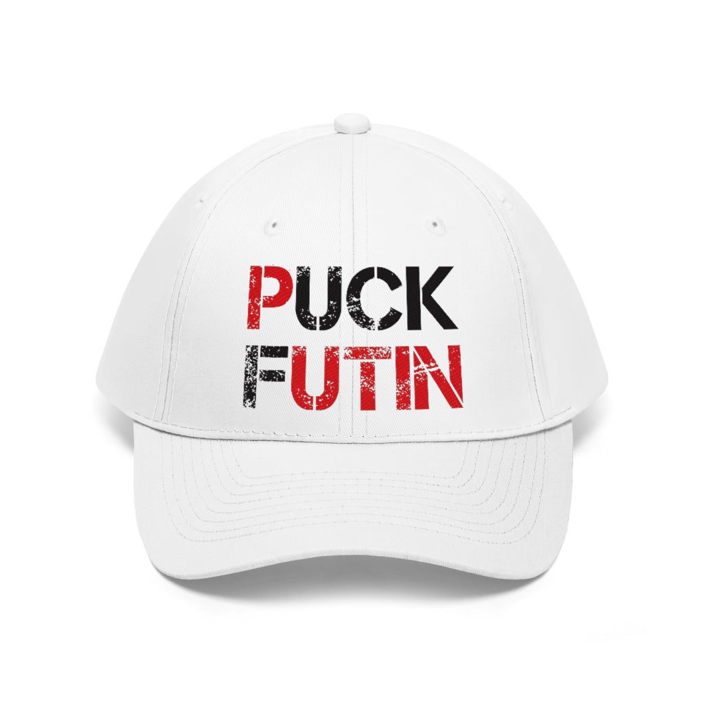 Puck Futin (F**k Putin) hat. Support Ukraine Unisex Twill Hat