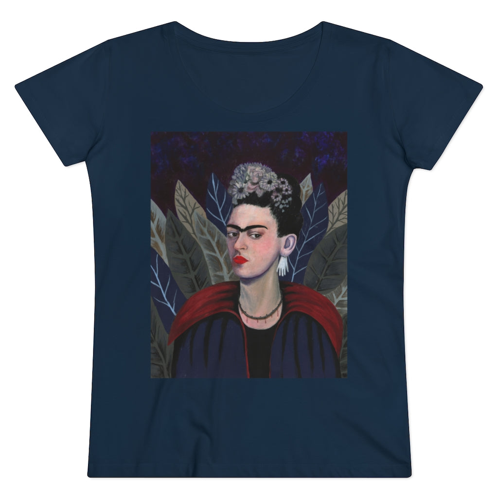 Frida Kahlo Goth Vampire Halloween Organic Women's Lover T-shirt