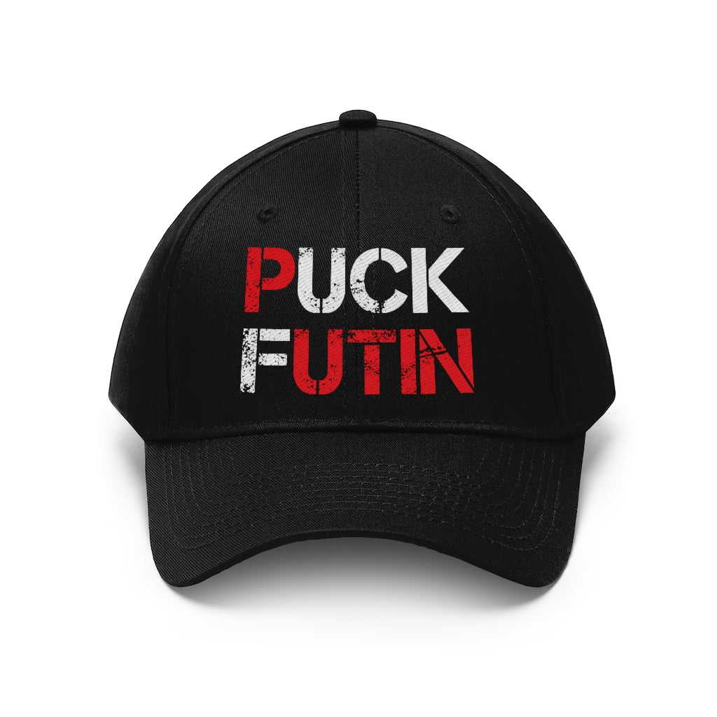 Puck Futin (F**k Putin) hat. Support Ukraine Unisex Twill Hat