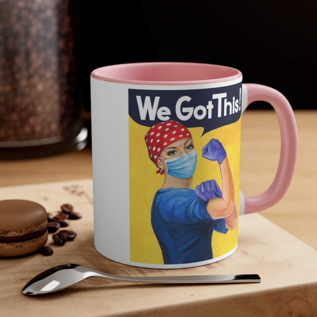 Rosie the Riveter Nurse coffee mug. Christmas gift for RNA, Healthcare worker