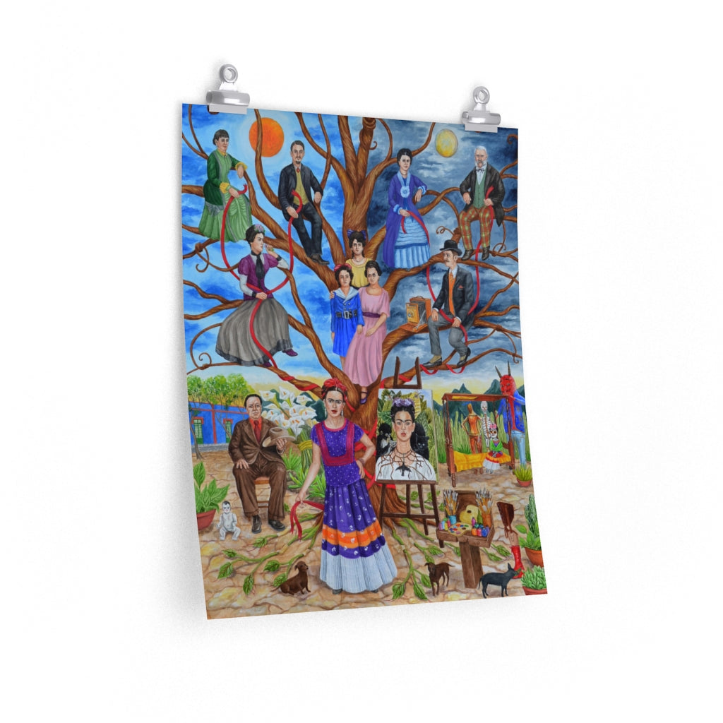 Frida Kahlo Family Tree Premium Matte poster