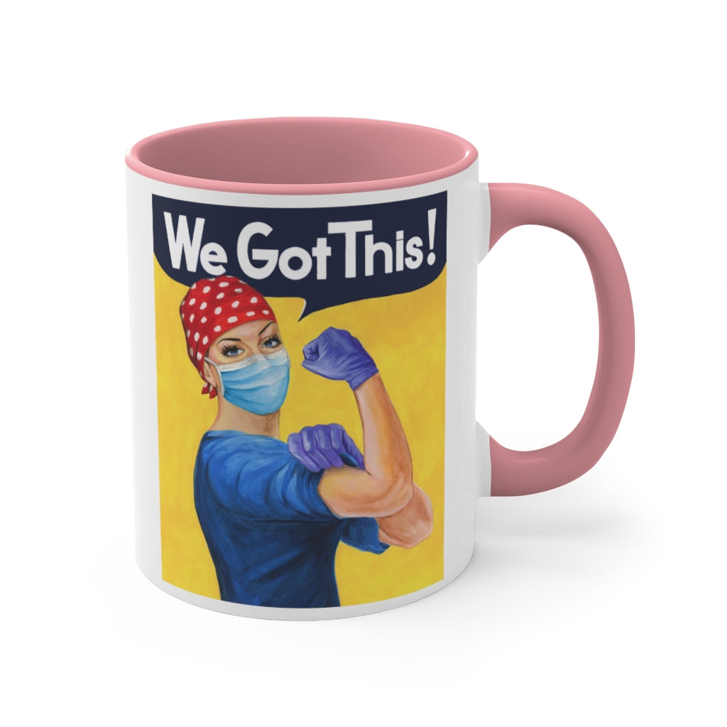 Rosie the Riveter Nurse coffee mug. Christmas gift for RNA, Healthcare worker