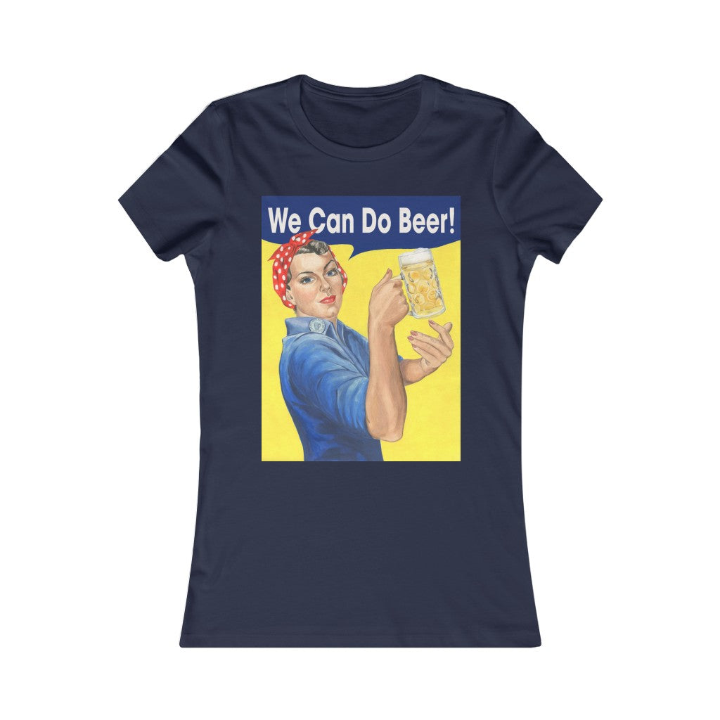 Rosie the Riveter Beer drinker funny Women's t-shirt