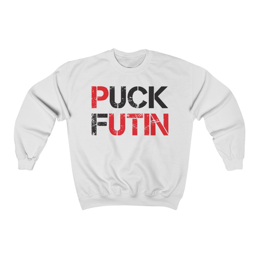 Puck Futin Sweatshirt. Anti Putin Sweatshirt. Stand with Ukraine sweatshirt