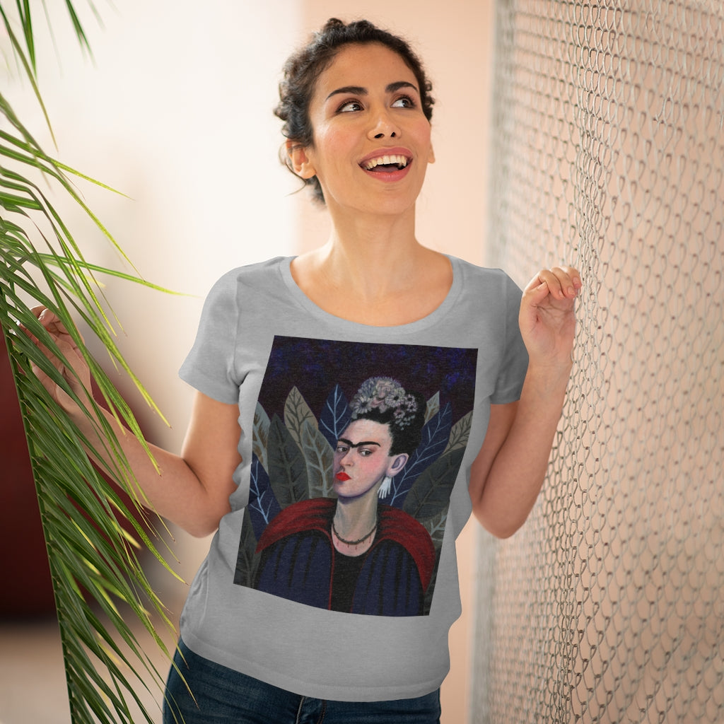 Frida Kahlo Goth Vampire Halloween Organic Women's Lover T-shirt