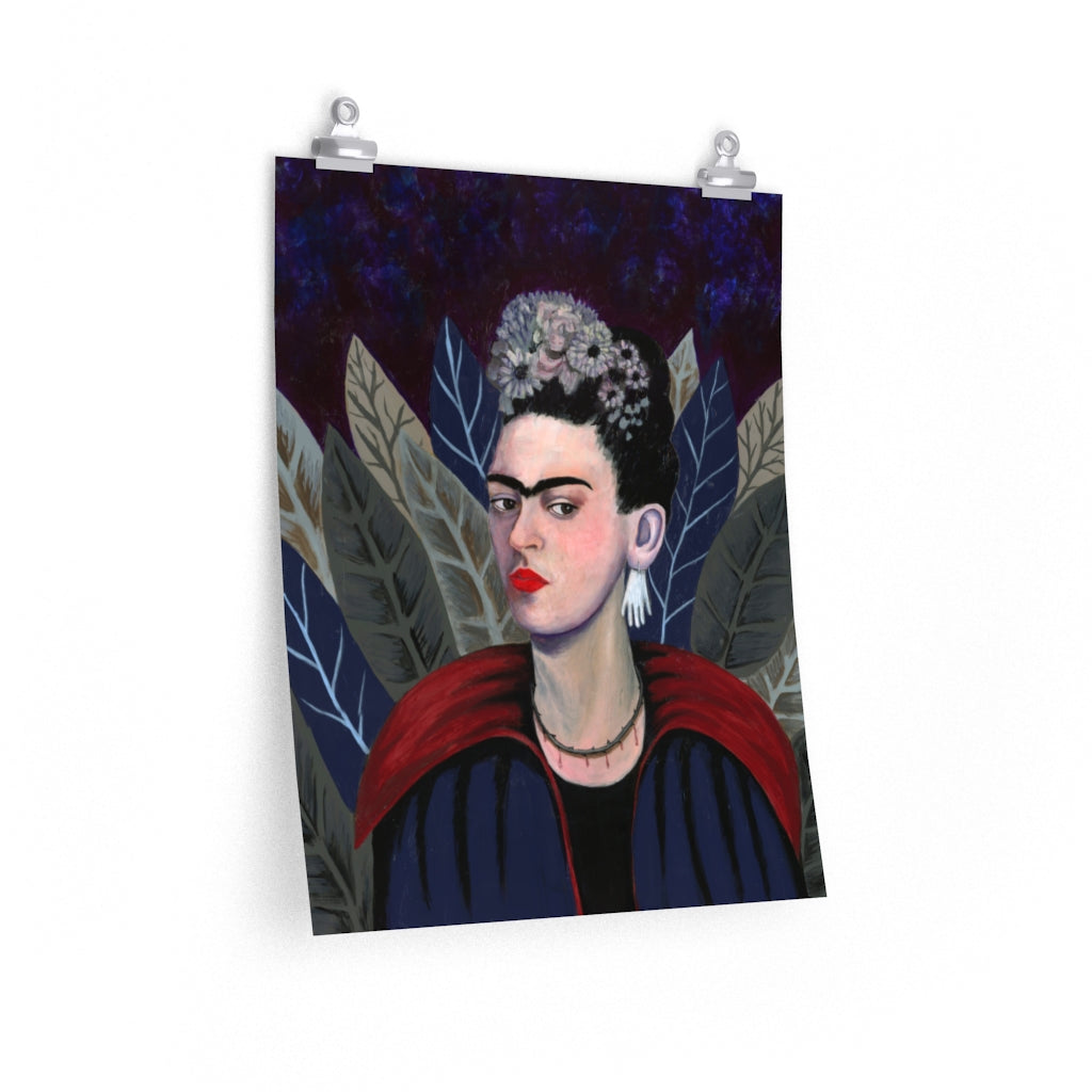 Frida Kahlo Goth Vampire Halloween Premium Matte posters