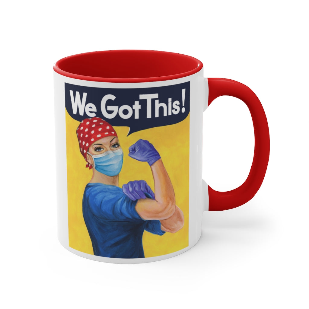 Rosie the Riveter Nurse coffee mug. Christmas gift for RNA, Healthcare worker