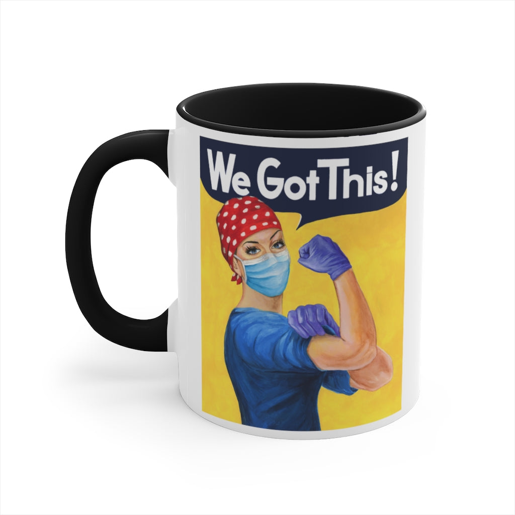 Rosie the Riveter Nurse coffee mug. Christmas gift for RNA, Healthcare worker