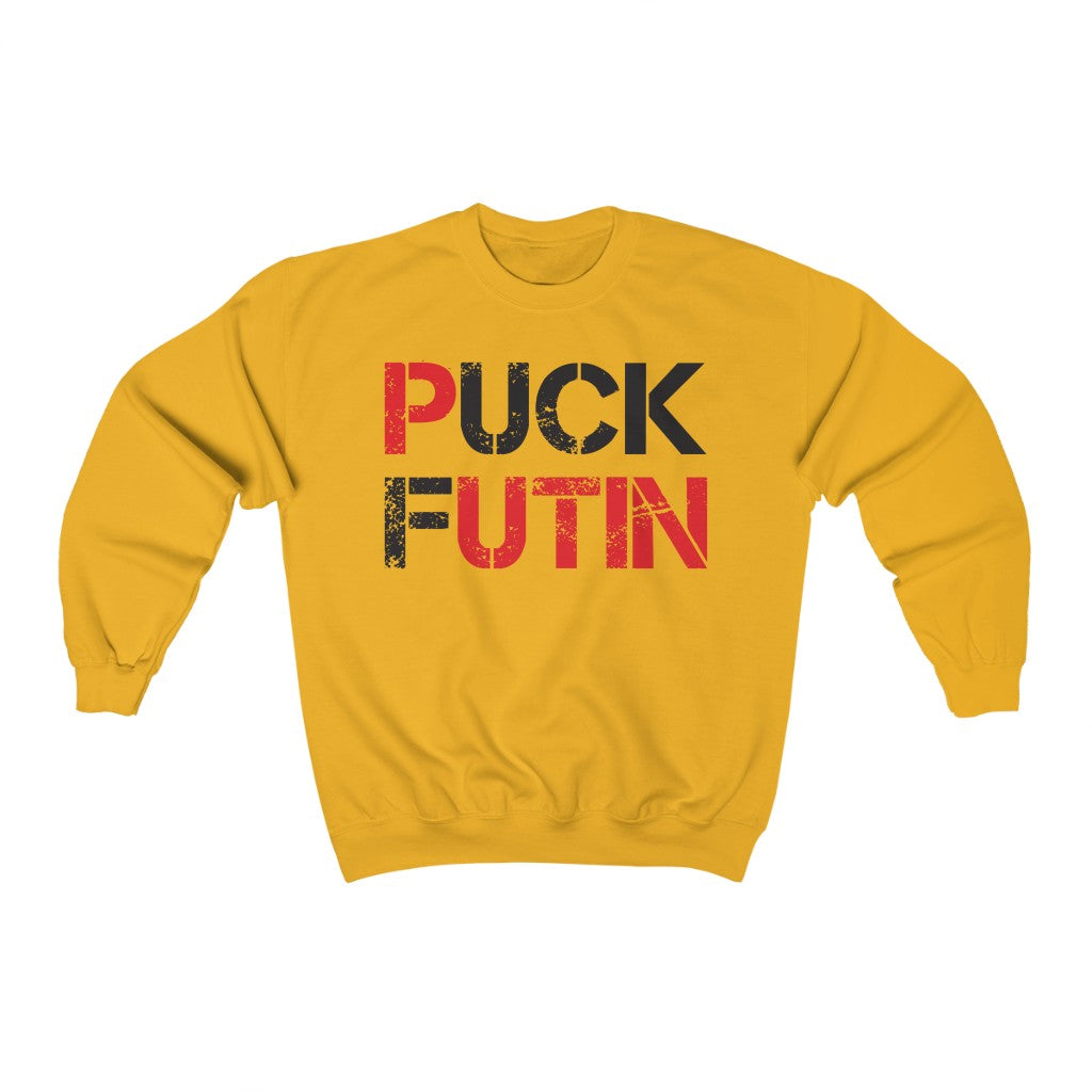 Puck Futin Sweatshirt. Anti Putin Sweatshirt. Stand with Ukraine sweatshirt