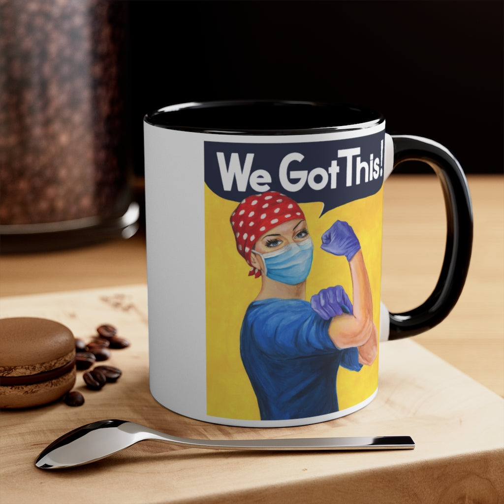 Rosie the Riveter Nurse coffee mug. Christmas gift for RNA, Healthcare worker