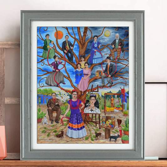 Frida Kahlo Family Tree Premium Matte poster