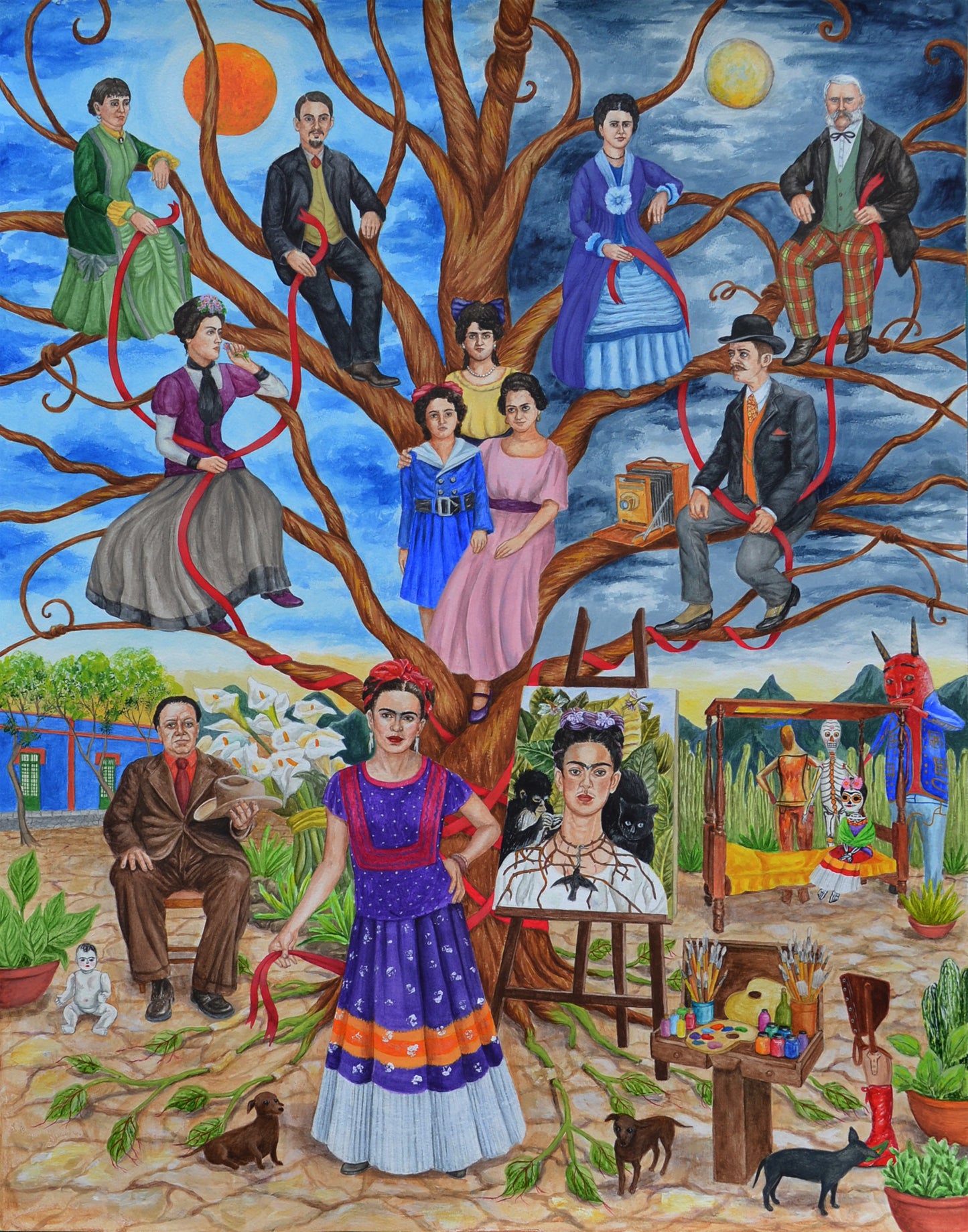 Frida Kahlo Family Tree Premium Matte poster