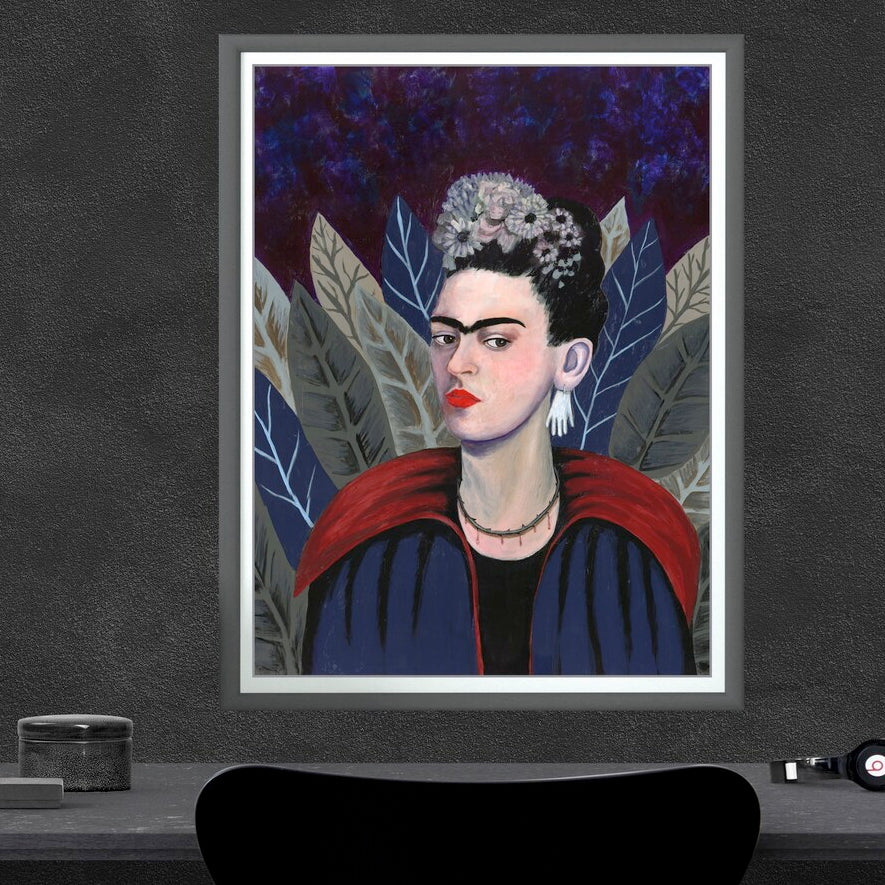 Frida Kahlo Goth Vampire Halloween Premium Matte posters